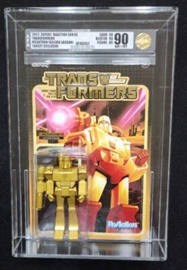 Super7 Transformers AFA 90 Megatron Exclusive Golden Lagoon Error Unpunched Card - Picture 1 of 6