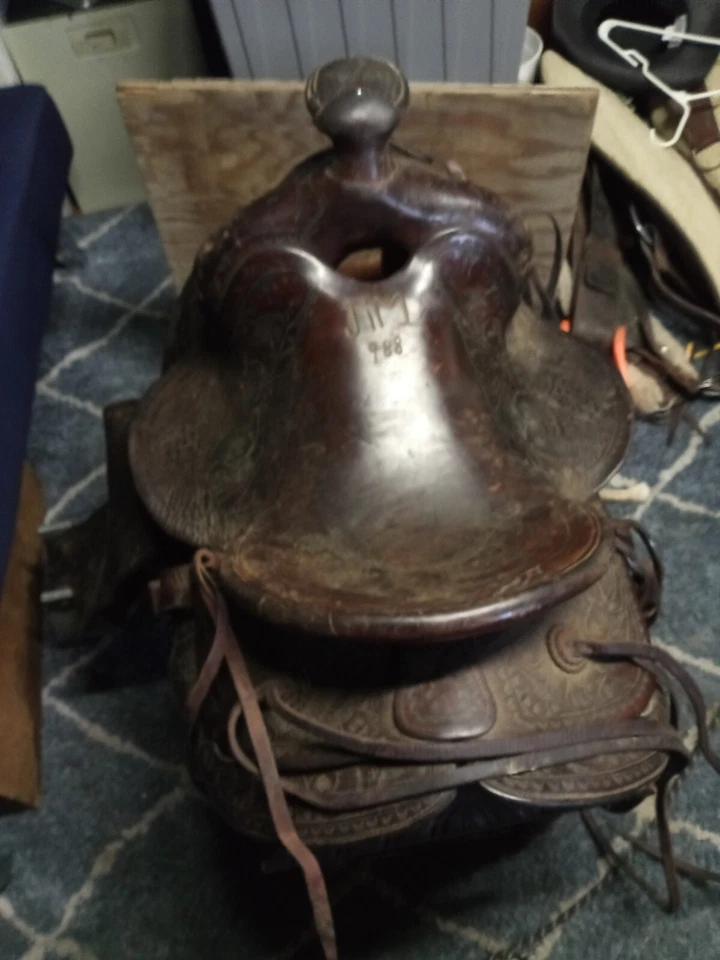 Jim Taylor Original Vintage 15-in Cutting Saddle - Image 1 of 2