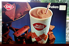 1969 Dairy Queen Vintage Shakes Advertising Litho Promo Sign 9" x 14"