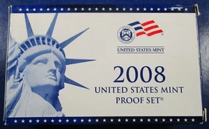 2008 verkleidetes Proof Set mit OGP - 14 Münzen - sehr schönes sauberes Set! - Bild 1 von 9