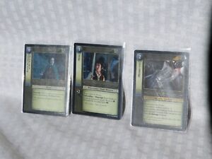 Lord  Rings ccg, tcg ,Three Hobbit Rare foil cards,  STING 1R313,  1R308, 2R 105