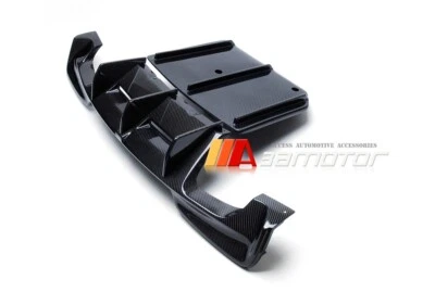 Carbon Fiber Rear Diffuser + Ground Effect Panel fits BMW E82 1Series 1M Bumper Foto 1 de 3