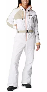 Sz L NWT $300.00 Columbia Womens Wintertrainer Ski Suit White Size Large - Picture 1 of 6