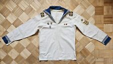 Soviet Naval White Shirt Uniform USSR Sailor Flanka VMF Uniform with Badges