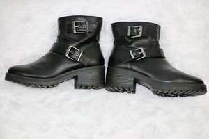 Universal Thread schwarze Laraine Stiefeletten mit doppelter Schnalle Größe 6,5 - Bild 1 von 13