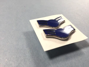 Vintage USAF - E-3 Airman 1st class Metal Rank Insignia (No star) 2 pcs - Picture 1 of 7