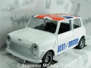 MINI MODELLINO AUTO BIANCO BEST OF BRITISH SCALA 1:36 BANDIERA UNIONE EDIZIONE CORGI T3412Z - Foto 1 di 4