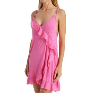 BETSEY JOHNSON 7321103 CONFETTI PARTY RAYON KNIT SLIP IN HOT PINK - Picture 1 of 3