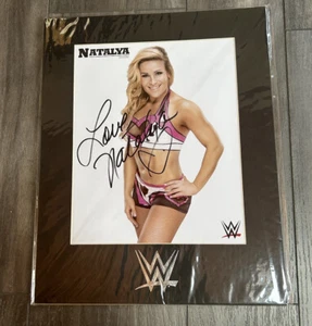 Natalya WWE Autograph. 8x10 Photo Matted From A VIP Event. Authentic From WWE - Picture 1 of 6
