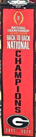 Georgia Back-to-Back 2021 2022 National Champions - Fanatics Cover