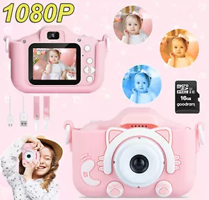 Kinder Kamera Digital Fotokamera HD 1080P Kamera mit 16GB SD Spielzeug Geschenk - Bild 1 von 12