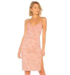 NBD Vestido Donna Midi en Rosa Rubor Floral Encaje Talla XXS - Imagen 1 de 4