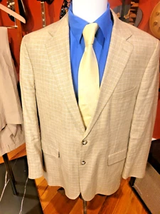 44 L Jos A Bank Sport Mantel Leinen & Wolle Anzug separat + 2 Bindebänder - Bild 1 von 19