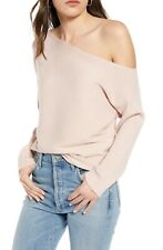 Women's Treasure & Bond One-Shoulder Pullover, Size XL XS - Pink
