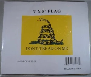 Serpiente de cascabel Don't Tread On Me Flag Gadsden Tea Party 3' x 5 - Imagen 1 de 1