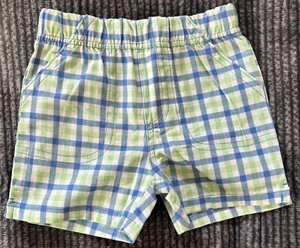 Pantalones cortos a cuadros multicolores First Impressions 12M - Imagen 1 de 4