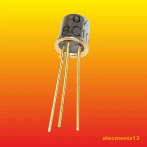 BC107 TUNGSRAM SILICON NPN GOLD-PLATED TRANSISTOR 0.3W 0.1A - Picture 1 of 2