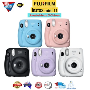 FujiFilm Instax Mini 11 Instant Camera | 5 Colors Blue Pink Grey White Purple - Picture 1 of 30