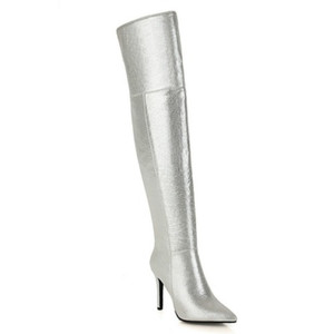 Las mejores ofertas en Plata de Alto (3-3.9 pulgadas) altura del tacón  botas para mujeres | eBay