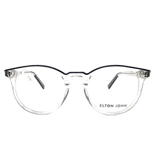 1 Stück Neu Elton John Blau Kristall Brillengestell 48-21-145 #725 - Bild 1 von 6