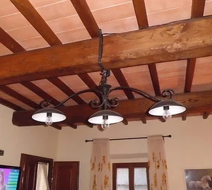 LAMPADARIO BILANCIA in Ferro Battuto . Realizzazioni Personalizzate . 205 - Imagen 1 de 4