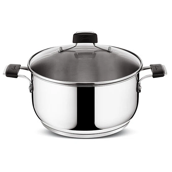Lagostina TEMPRA acciaio Pentola 2 Maniglie con Coperchio Ø 26 Cmlagostinab00j