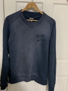 Diesel - S-Manny LS Blue Sweatshirt/ Sweater, Mens Med - Picture 1 of 8