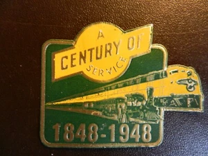*A CENTURY OF SERVICE* VINTAGE TRAIN/LUGGAGE LABEL. Approx. 2.00" x 1.50". - Picture 1 of 1