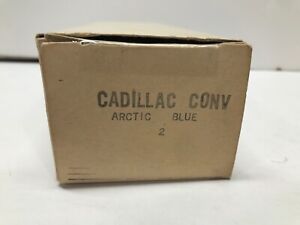 VINTAGE JOHAN 1/25 SCALE CADILLAC CONVERTIBLE ARCTIC BLUE EMPTY PROMO BOX