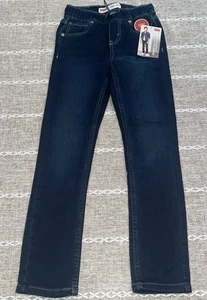 New Levi's Boys Skinny Knit Pull On Pants Size 8 Regular DARK - Picture 1 of 2
