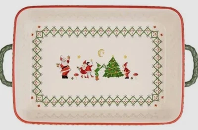 NEW CATH KIDSTON CHRISTMAS STONEWARE ROASTING/LASAGNE DISH 29cm FREE UK P&P - Image 1 of 3