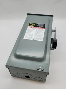 Square D D222NRB Sicherungsschalter Allzweck Sicherheitsschalter 60A 2P 240V Typ 3R - Bild 1 von 16