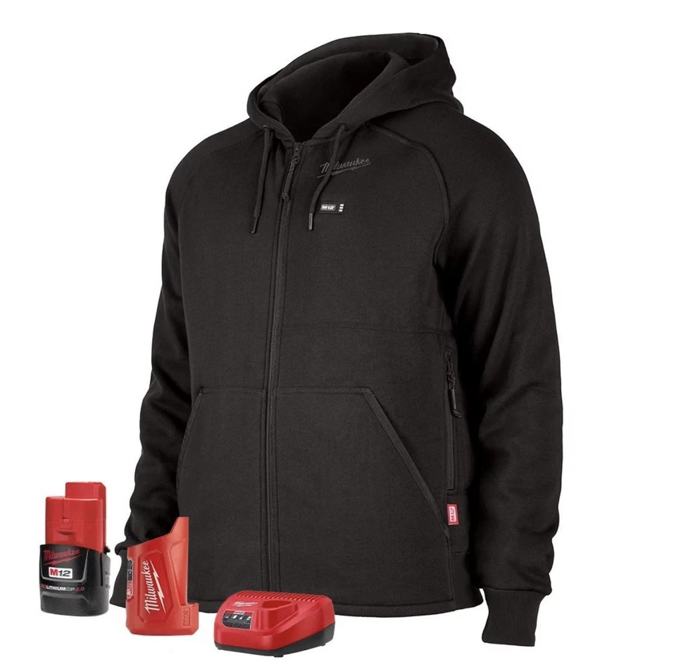 Milwaukee 306-20 Size XXL Heated Hoodie for Men - Black (306B-202X) - Image 1 of 1