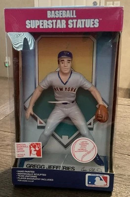 NIB Vtg. Baseball Superstar Statue Figure Gregg Jefferies New York Mets 1988 MLB - Image 1 of 4