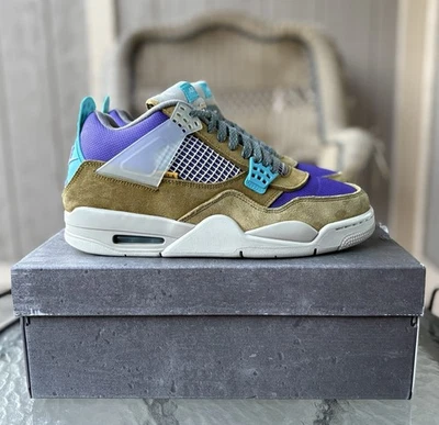 Talla 9 - Air Jordan 4 Retro SP 30 Aniversario Desert Moss Union (DJ5718-300) Foto 1 de 4