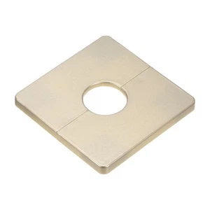1-Pack ABS Square Self-Adhesive Wall Split Flange 7mmH for 25mm Dia Pipe,Gold - Picture 1 of 6
