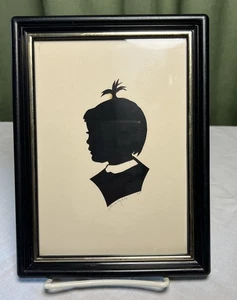Sagoma di carta ragazzo ritratto americano firmato Bramble 1965 - Foto 1 di 4