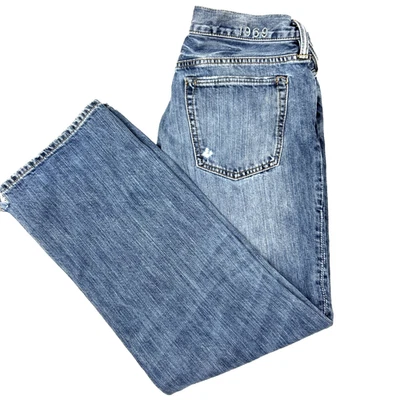 Vtg Gap 1969 Standard Jeans Mens 34x29.5 Blue Wide Straight Denim Workwear Baggy - Image 1 of 4