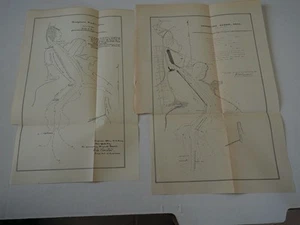 Antique Maps "Bridgeport Harbor, Connecticut"  1882 and 1887 - Picture 1 of 1