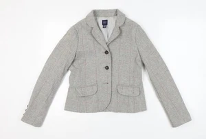 GAP Women's Grey Tweed Blazer, Size 10, Classic Fit - Picture 1 of 12