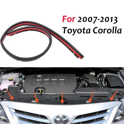 For Toyota Corolla 2007-2013 Hood to Front End Bumper Panel Rubber Sealing Strip - Image 1 of 4