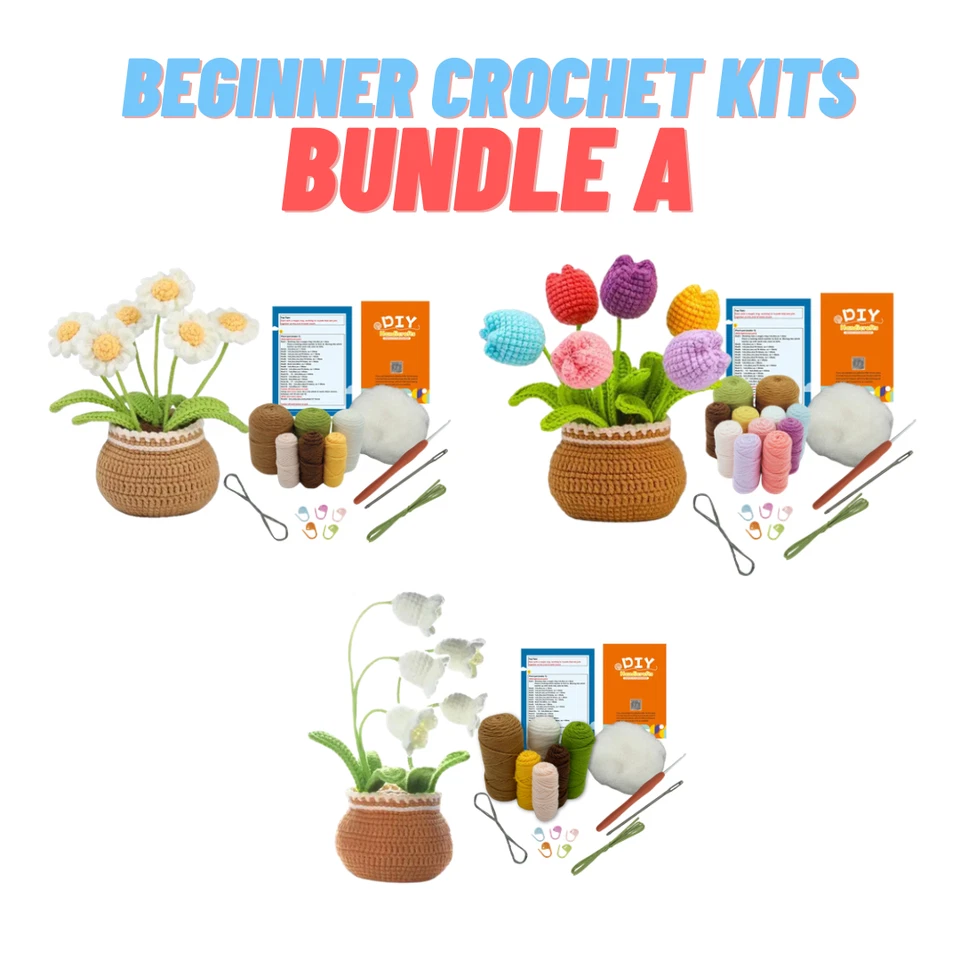 Beginner Crochet Kit - Flower Pack - image 1 of 1