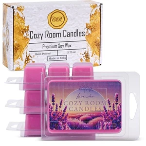 Wax Melts, 6 Count (4-Pack), Strong Scent, Lavender, Long Lasting Scented Wax... - Picture 1 of 9