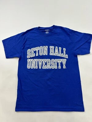 Seton Hall Pirates Shirt Mens Medium Blue Crew Neck Short Sleeve NCAA Champion - Image 1 of 4