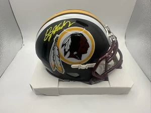 Dwayne Haskins Jr Signed Washington Redskins Flat Black Speed Mini Football Helm - Picture 1 of 2