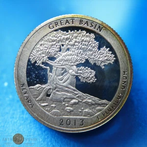 USA - Grande bacino a prova di quarto di dollaro d'argento 2013 - Foto 1 di 3