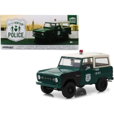 1/18 Greenlight 1967 Ford Bronco. Artisan NYPD. 1:18 New York City Police Dept. - Image 1 of 4