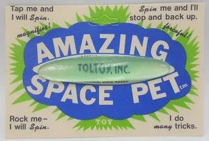 VINTAGE NOS New Toltoy, Inc. Amazing Space Pet Spinning Rock Zaubertrick Spielzeug - Bild 1 von 3
