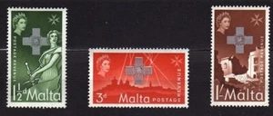 MALTA #263-265 MNH 1st GEORGE CROSS ISSUE AWARDED FOR WAR EFFORT IN WWII - Picture 1 of 1