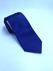 $75 Nick Cannon Men`S Neck Tie Casual Blue Solid Dress Casual Slim Necktie 60x3 - Picture 1 of 4